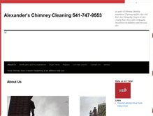 Tablet Screenshot of alexanderschimneyservice.com